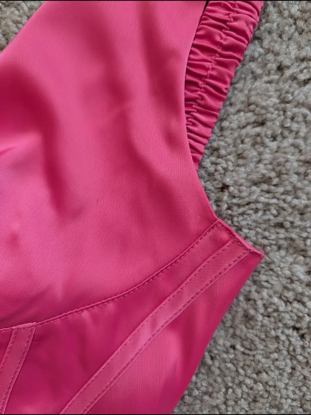 Urban Outfitters Rose Pink Helena Satin Cowl Corset Mini Dress NWT Size XS